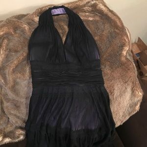 Black halter dress, size 6P
